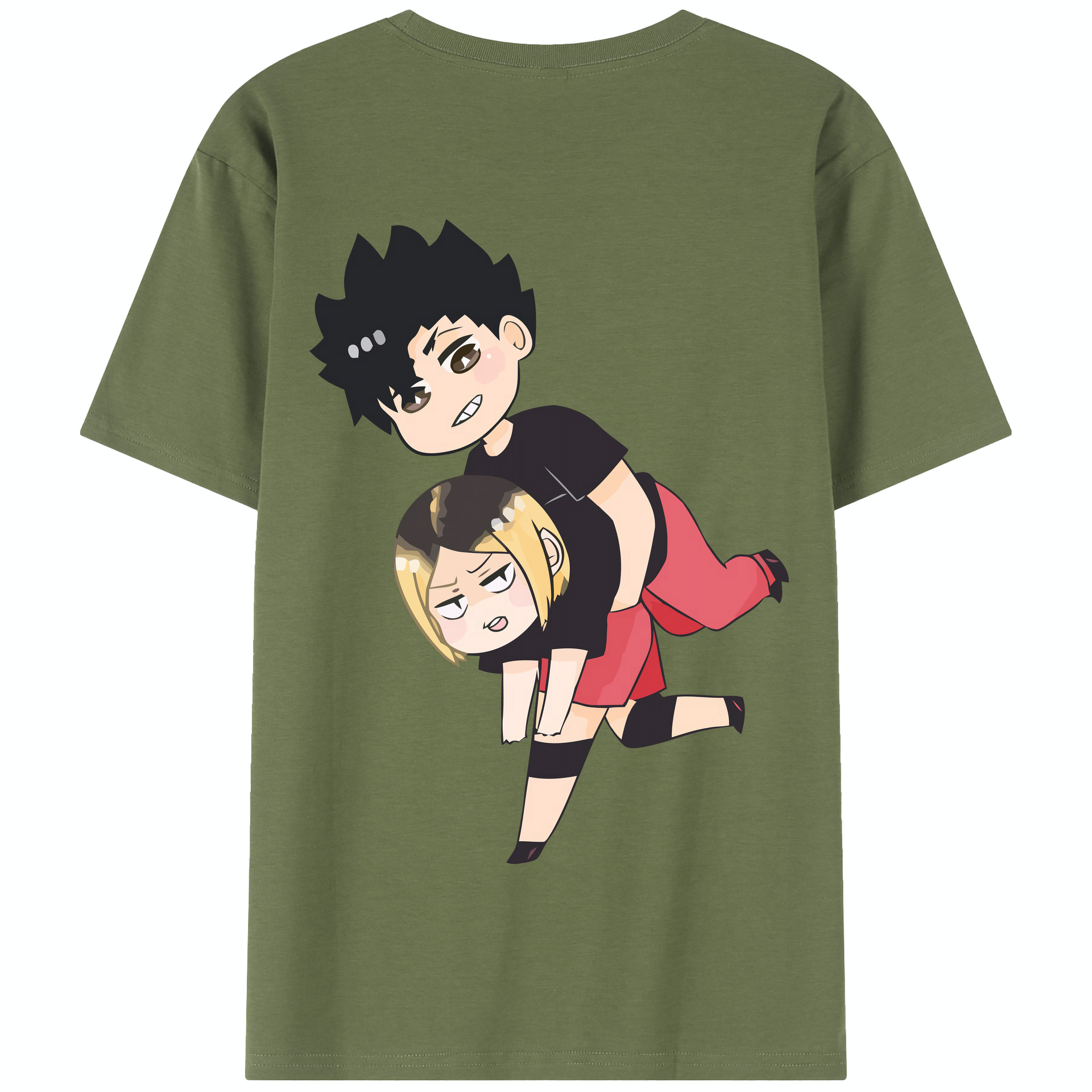 （画像用） ハイキュー!! Haikyu!! 綿100％半袖Tシャツ（背面プリント）